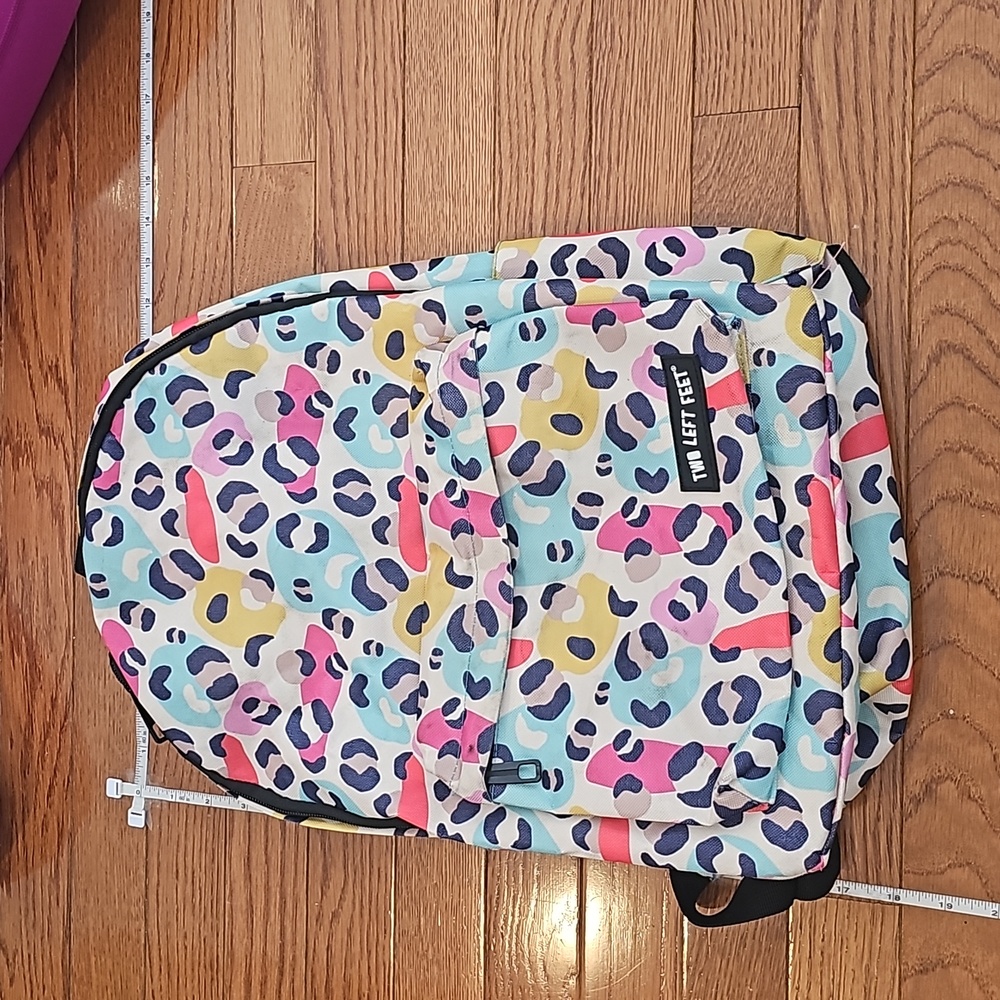 Cute colorful leopard backpack